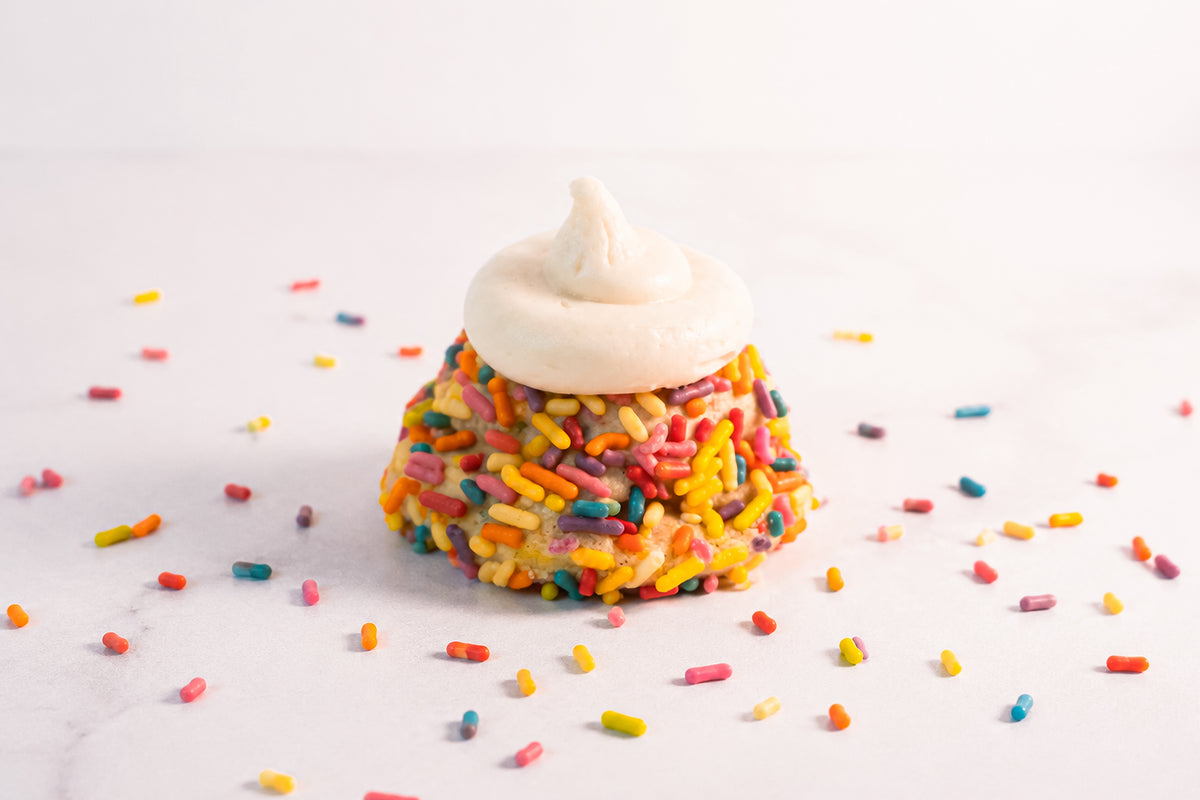 Double Decker Confetti Cake Batter